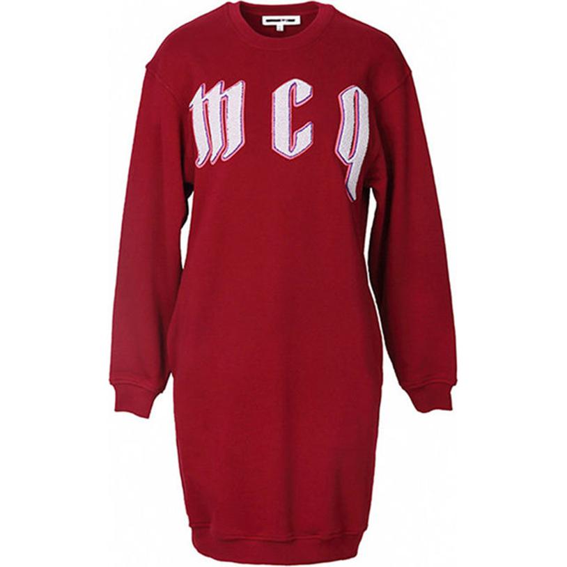 (Women) Alexander McQueen Red Logo Crewneck Sweatshirt Long Sleeve 379194-RJJ71-5227