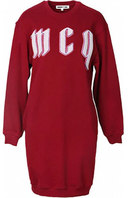 (Women) Alexander McQueen Red Logo Crewneck Sweatshirt Long Sleeve 379194-RJJ71-5227 Buy (Women) Alexander McQueen Red Logo Crewneck Sweatshirt Long Sleeve 379194-RJJ71-5227
