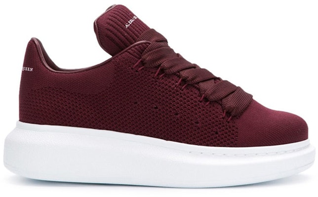 (W) Alexander McQueen Oversized Sneaker 'Rajutan Baru - Merah Tua' 533699W4I906559 Order (W) Alexander McQueen Oversized Sneaker 'Rajutan Baru - Merah Tua' 533699W4I906559