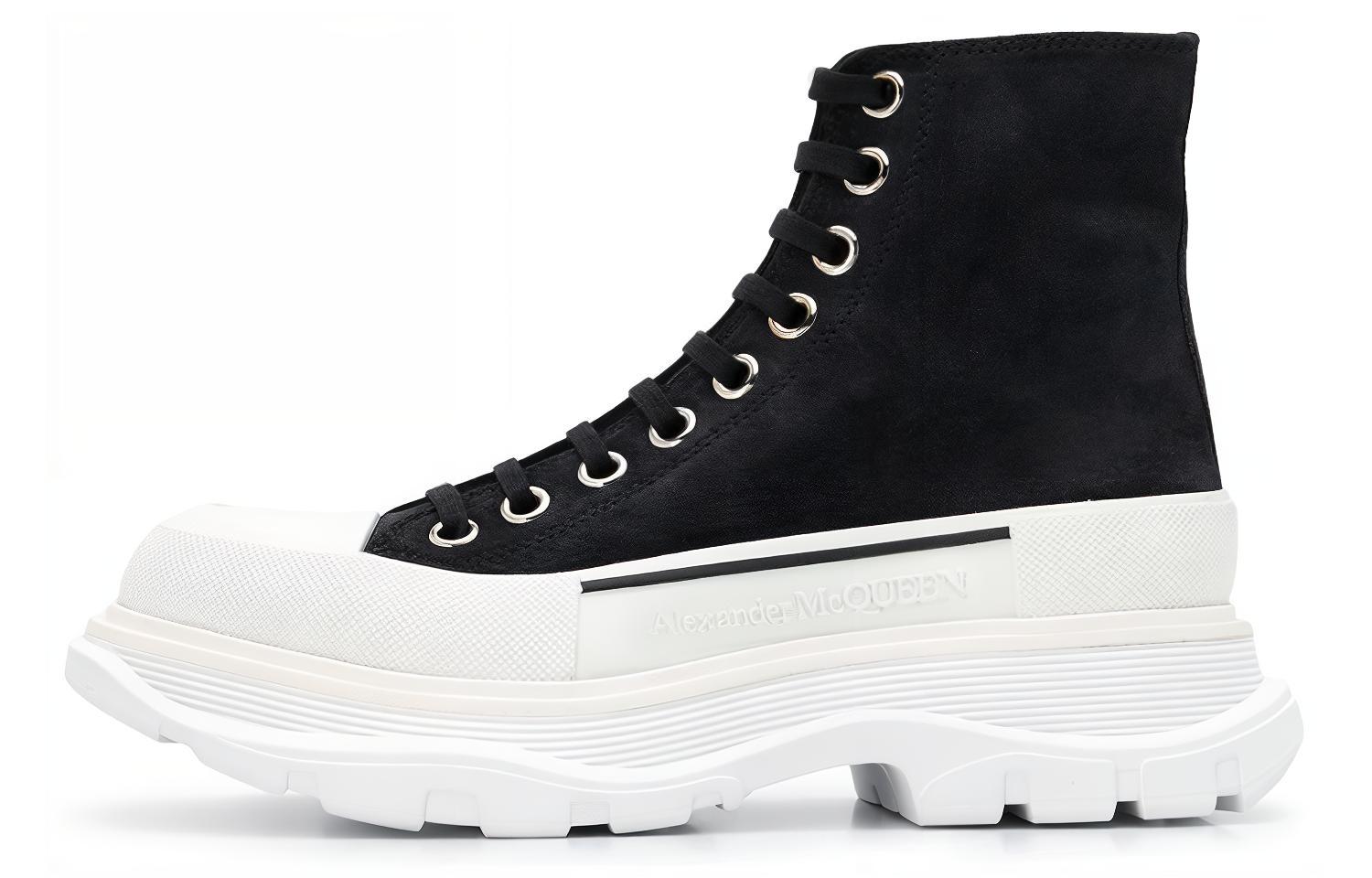 (Women) Alexander McQueen Retro Martens Boot 'Black' 633900WHBGU1071