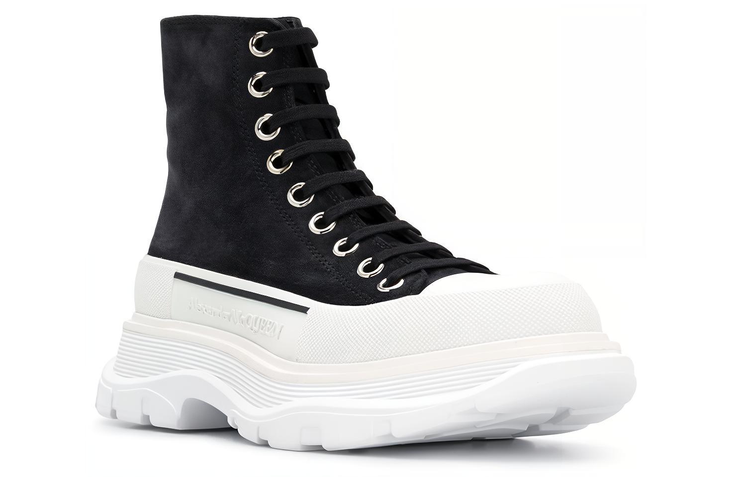 Lookbook (W) Botte Alexander McQueen Retro Martens ''Noir'' 633900WHBGU1071