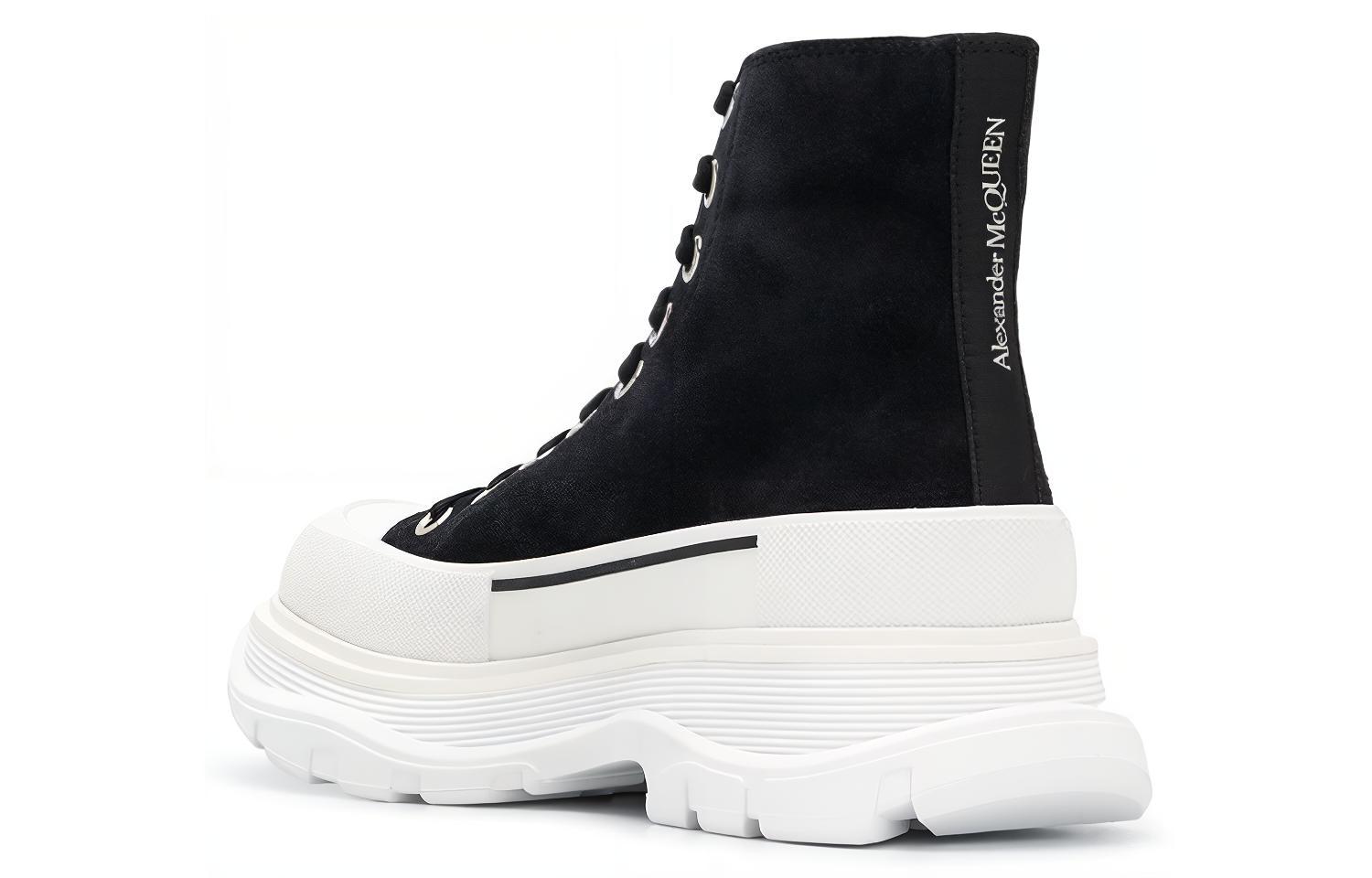 Shop (W) Botte Alexander McQueen Retro Martens ''Noir'' 633900WHBGU1071
