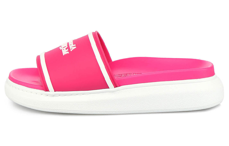 (Women) Alexander McQueen Rubber Slide 'Pink Logo-Detailed' 633908W4N405654