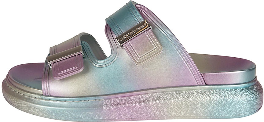 (W) Alexander McQueen Sandal Karet 'Silver' 697095W4TM28258 Buy (W) Alexander McQueen Sandal Karet 'Silver' 697095W4TM28258