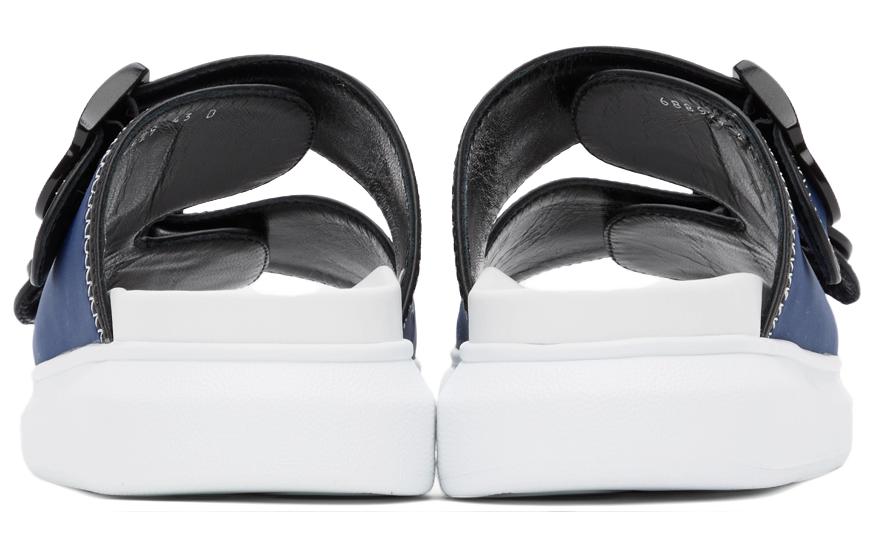 (W) Alexander McQueen Rubber Slide 'White Blue' 圖 5