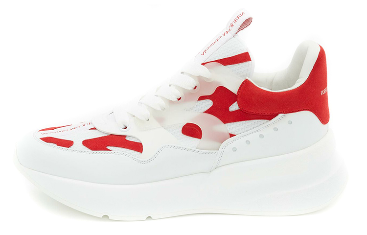 (Women) Alexander McQueen Runner 'White Red' 645885WHXIY9092