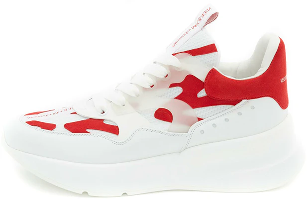 (W) Alexander McQueen Runner ''Wit Rood'' 645885WHXIY9092 Buy (W) Alexander McQueen Runner ''Wit Rood'' 645885WHXIY9092