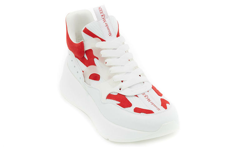 Lookbook (W) Alexander McQueen Runner ''Wit Rood'' 645885WHXIY9092