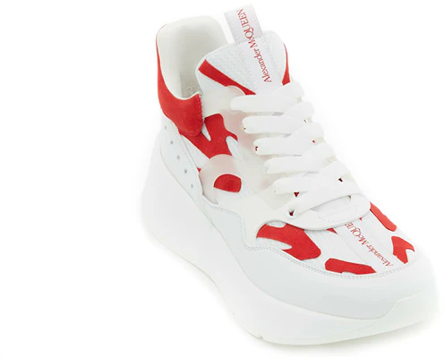 (W) Alexander McQueen Runner ''Wit Rood'' 645885WHXIY9092 Lookbook (W) Alexander McQueen Runner ''Wit Rood'' 645885WHXIY9092