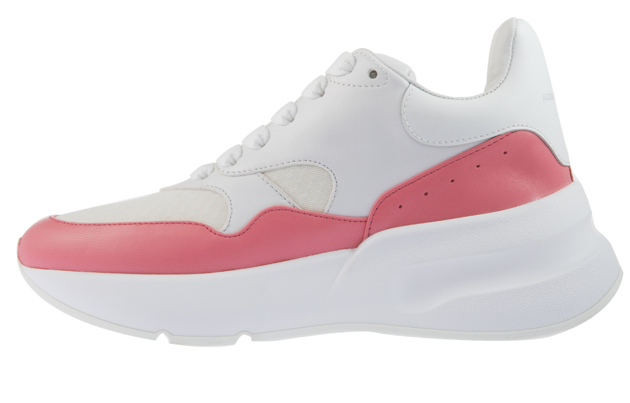 (Women) Alexander McQueen Runner Sneaker 'White Flamingo Pink'  533710-WHT99-9374