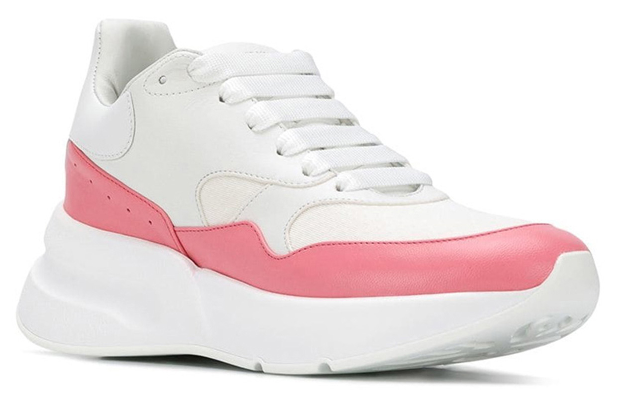 Lookbook (W) Alexander McQueen Runner Sneaker ''Wit Flamingo Roze'' 533710-WHT99-9374