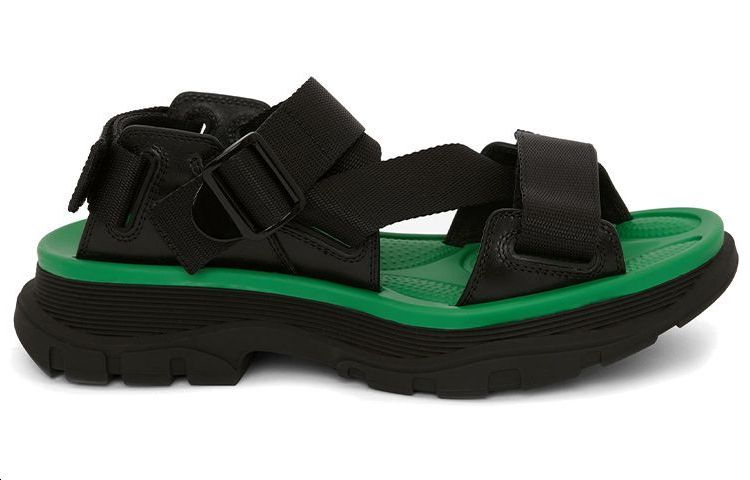 Order (W) Alexander McQueen Sandal 'Hitam Hijau Kasual Fashion' 667285W4R511395
