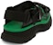 (W) Alexander McQueen Sandal 'Berkasual Fesyen Hitam Hijau' 667285W4R511395