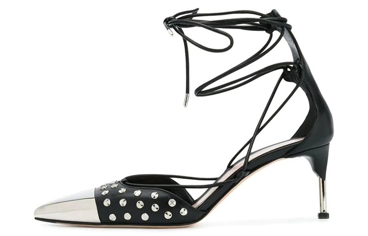 (Women) Alexander McQueen Sandal 'Black Self-Tie' 571657WHMUJ1081