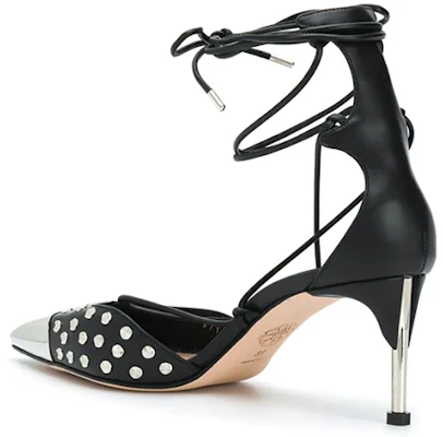 (W) Sandalias Alexander McQueen 'Negro con Lazo' 571657WHMUJ1081 Lookbook (W) Sandalias Alexander McQueen 'Negro con Lazo' 571657WHMUJ1081