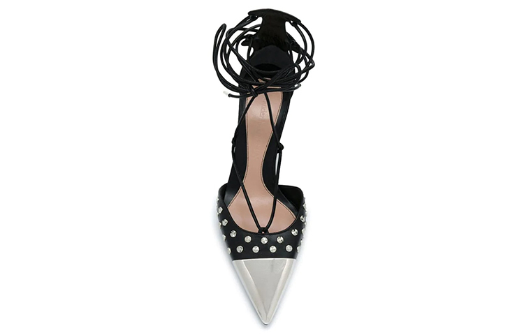 Shop (W) Sandal Alexander McQueen 'Hitam Self-Tie' 571657WHMUJ1081