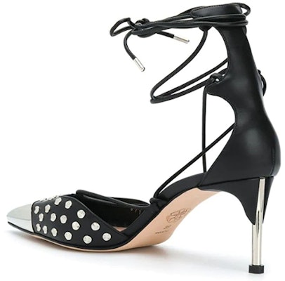 (Women) Alexander McQueen Sandal 'Black Self-Tie' 571657WHMUJ1081 Lookbook (Women) Alexander McQueen Sandal 'Black Self-Tie' 571657WHMUJ1081