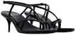 (W) Alexander McQueen Sandal 'Minimalis Fesyen Hitam' 666653WHW261000