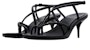 (W) Alexander McQueen Sandal 'Minimalis Fesyen Hitam' 666653WHW261000
