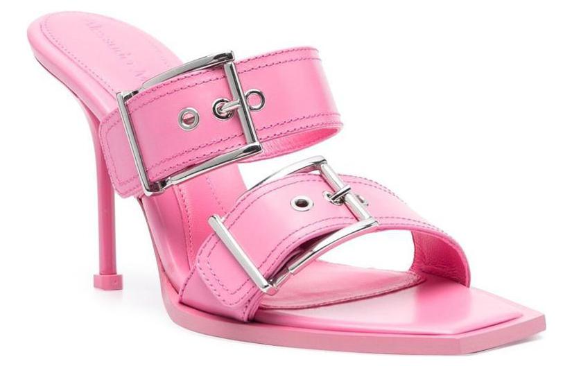 Order (W) 亚历山大·麦昆凉鞋 '朋克扣粉色' 709990WHSWD5482