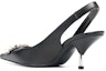 Lookbook (W) Alexander McQueen Sandal Tumit Tinggi 'Embellished Wraparound Hitam' 651806WHW251081