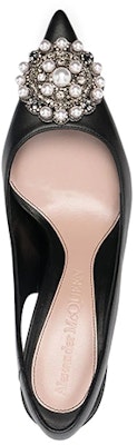 (Women) Alexander McQueen Sandal High Heels 'Embellished Wraparound Black' 651806WHW251081 Shop (Women) Alexander McQueen Sandal High Heels 'Embellished Wraparound Black' 651806WHW251081