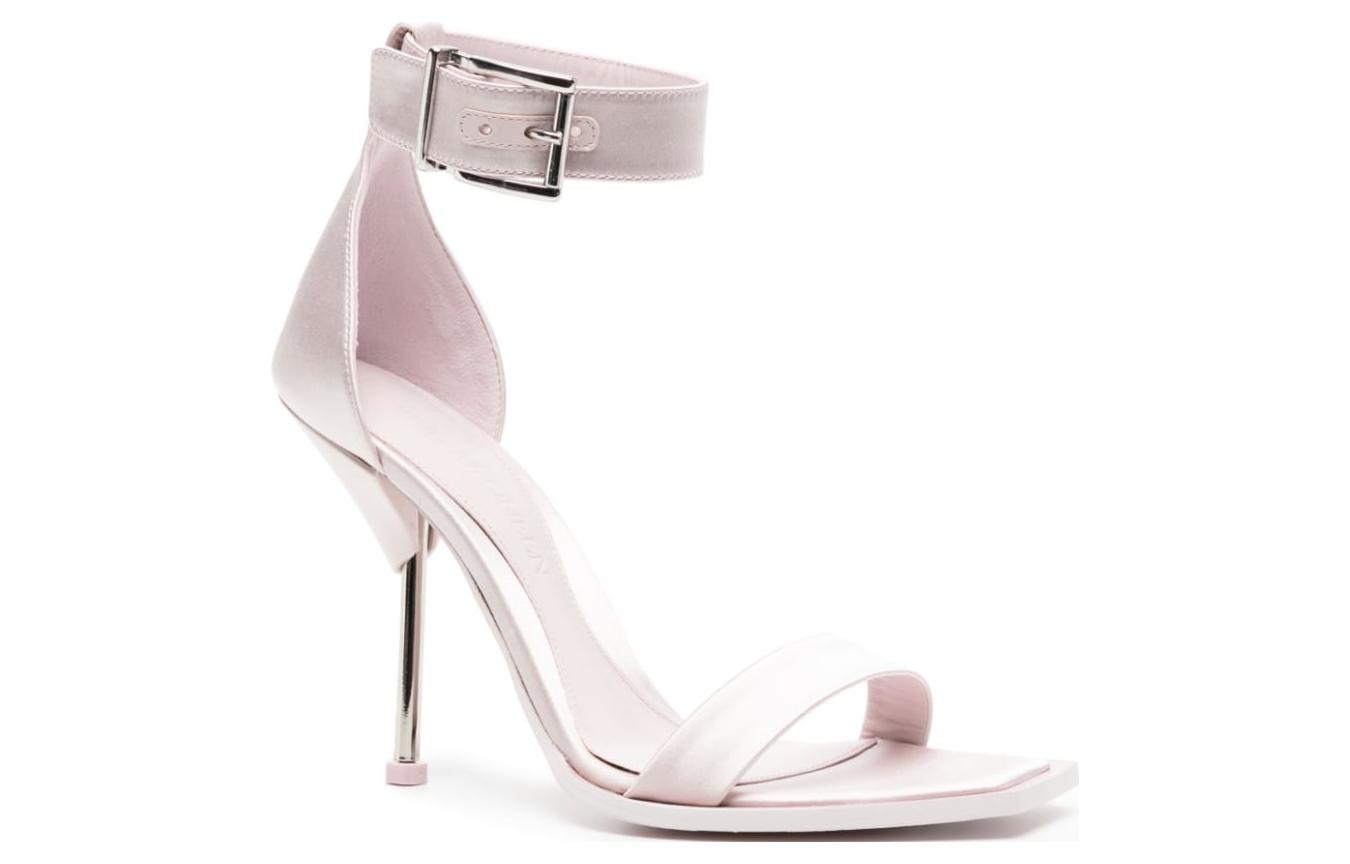 Lookbook (W) Alexander McQueen Satin Slide 'Keanggunan Merah Jambu Lembut' 734993W4GPA5739