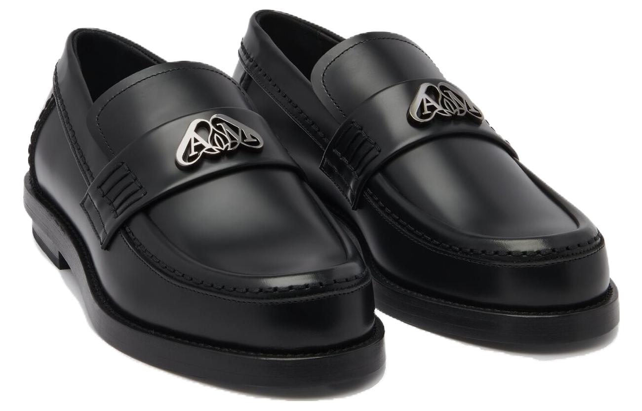 Order (W) Alexander McQueen Seal Loafer Gun Metal 'Hitam' 783218WIES31081