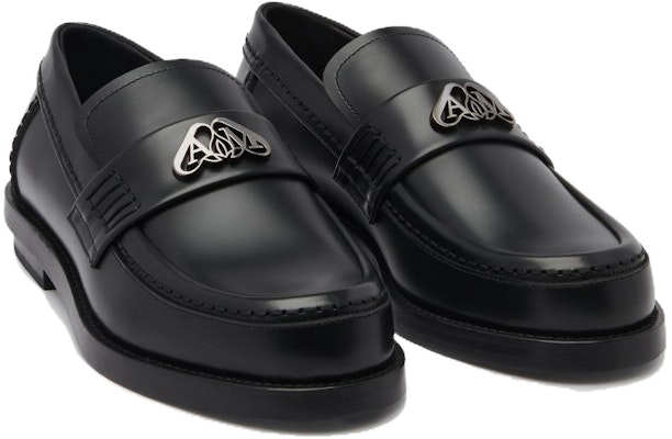 (W) 亚历山大·麦昆 印章金属黑色乐福鞋 783218WIES31081 Order (W) 亚历山大·麦昆 印章金属黑色乐福鞋 783218WIES31081