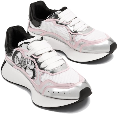 (W) 亚历山大·麦昆 银色粉标低帮运动鞋 '白色' 757485W4WN79944 Shop (W) 亚历山大·麦昆 银色粉标低帮运动鞋 '白色' 757485W4WN79944