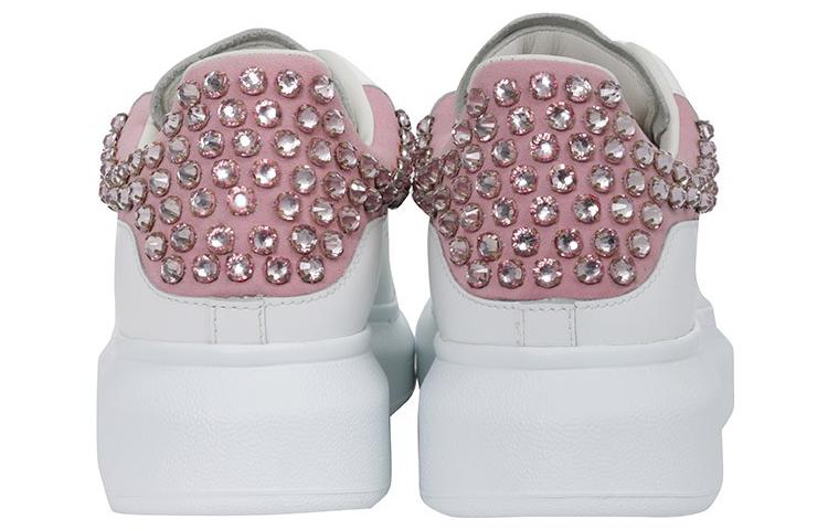 (W) Alexander McQueen Sequin Oversize Shoes 'White Pink' 圖 4