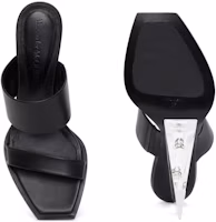 Purchase (W) Alexander McQueen Shard Leather 'Open-Toe Black' Kulit Hitam Terbuka 746243WIDQ01000