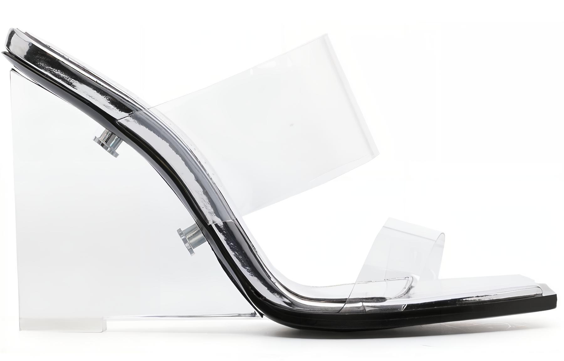 Order (W) 알렉산더 맥퀸 샤드 PVC '실버' 백 (48 characters) 746241W4WB08300