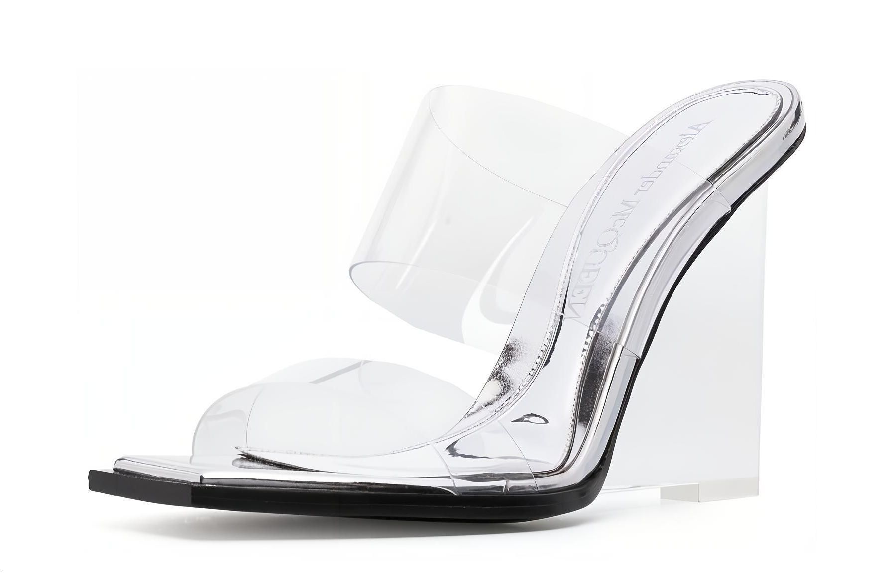 Lookbook (W) 알렉산더 맥퀸 샤드 PVC '실버' 백 (48 characters) 746241W4WB08300