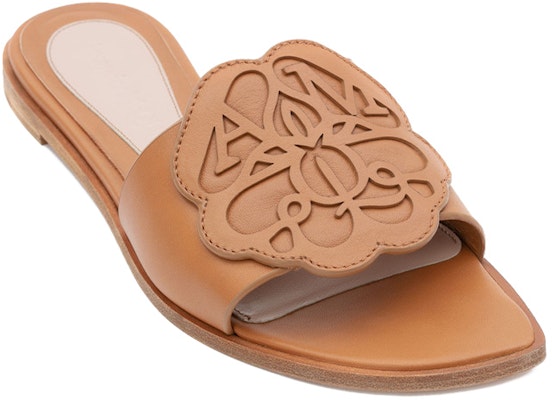 (W) Pantuflas Alexander McQueen Signature de Piel Estampada 'Marrón' 611712WHYV02217 Order (W) Pantuflas Alexander McQueen Signature de Piel Estampada 'Marrón' 611712WHYV02217