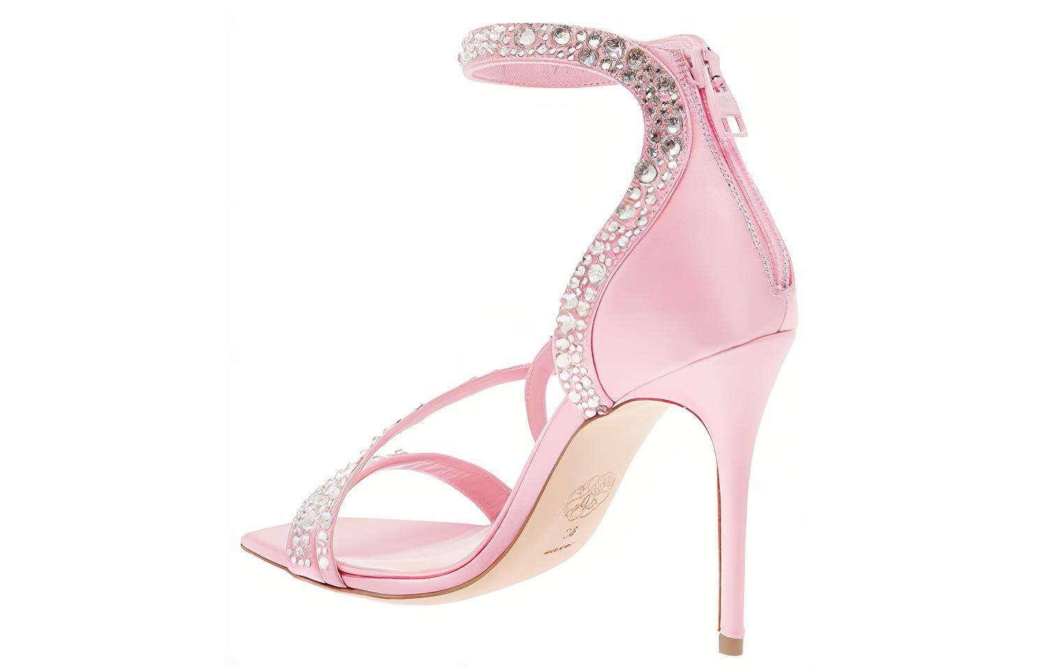 (W) Alexander McQueen Silk Blend Fashion Slide 'Pink' 圖 3