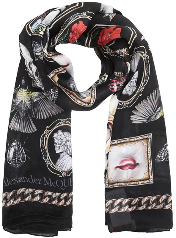 women-alexander-mc-queen-silk-scarf-black-beige-multicolor-print-568693-3011-q-1079