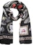 Order (W) 亞歷山大·麥昆絲巾 黑米色多彩印花 568693-3011Q-1079