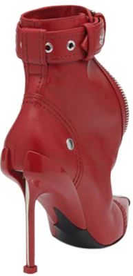 (W) Alexander McQueen Slash ''Rode Puntige Teen Enkelboot met Rits'' 768101WIDR46153 Shop (W) Alexander McQueen Slash ''Rode Puntige Teen Enkelboot met Rits'' 768101WIDR46153