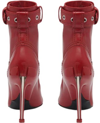 (W) Alexander McQueen Slash ''Rode Puntige Teen Enkelboot met Rits'' 768101WIDR46153 Purchase (W) Alexander McQueen Slash ''Rode Puntige Teen Enkelboot met Rits'' 768101WIDR46153