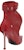 (W) Alexander McQueen Slash 'But Zip Tumit Runcing Merah' 768101WIDR46153
