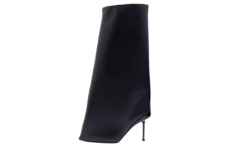 (Women) Alexander McQueen Slash Boot 'Black Leather' 768093WIEG11000