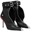 Order (W) Alexander McQueen Slash Leder Stiefeletten mit Reißverschluss ''Schwarz'' 768101WIDR41695