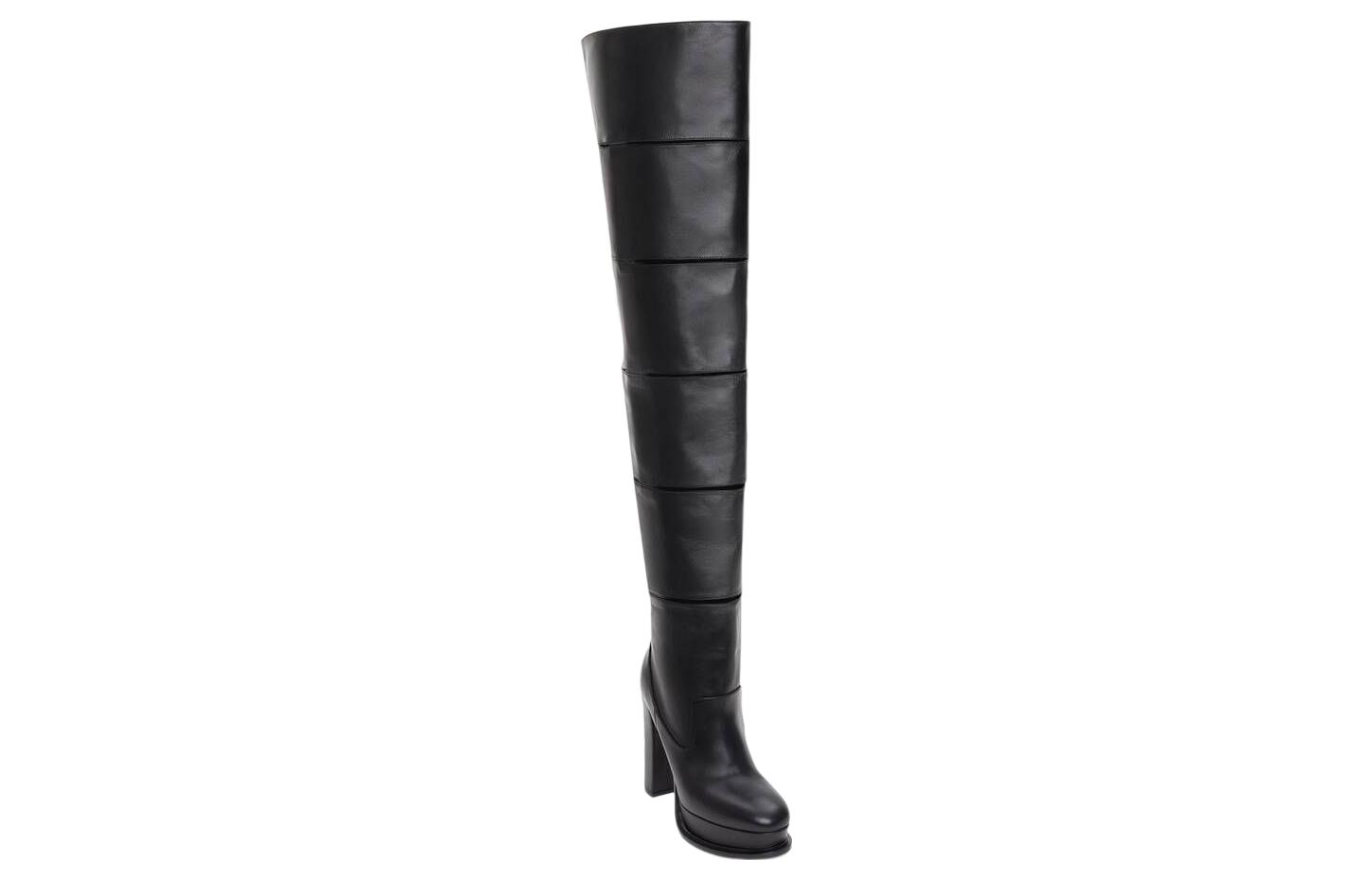 Lookbook (W) But Alexander McQueen Kulit Hujung Bujur But Tinggi 'Hitam' 745241WIDR21000