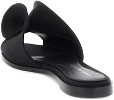 Shop Alexander McQueen 亞歷山大麥昆 露趾舒適 一字拖鞋 女款 黑色