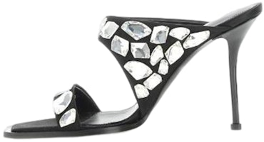 (Women) Alexander McQueen Slide 'Black Toe Loop' 733175W4SBH1064 (Women) Alexander McQueen Slide 'Black Toe Loop' 733175W4SBH1064