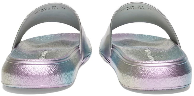 (Women) Alexander McQueen Slide 'Holo' 697096-W4RF1-8306 Shop (Women) Alexander McQueen Slide 'Holo' 697096-W4RF1-8306