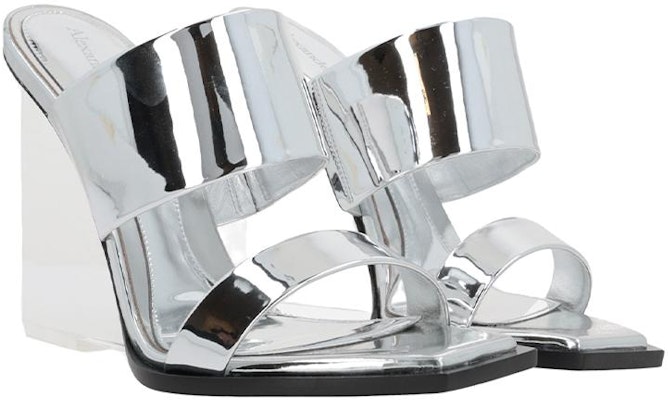 (Women) Alexander McQueen Slide 'Silver High Heel' 747189W4WG08100 Lookbook (Women) Alexander McQueen Slide 'Silver High Heel' 747189W4WG08100