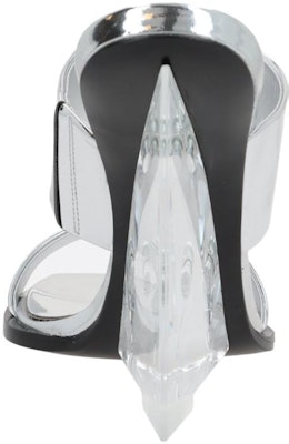 (Women) Alexander McQueen Slide 'Silver High Heel' 747189W4WG08100 Shop (Women) Alexander McQueen Slide 'Silver High Heel' 747189W4WG08100