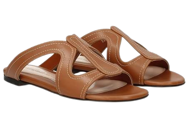 Lookbook (W) アレキサンダー・マックイーン万能ブラウン スライド 520056WHMU02007